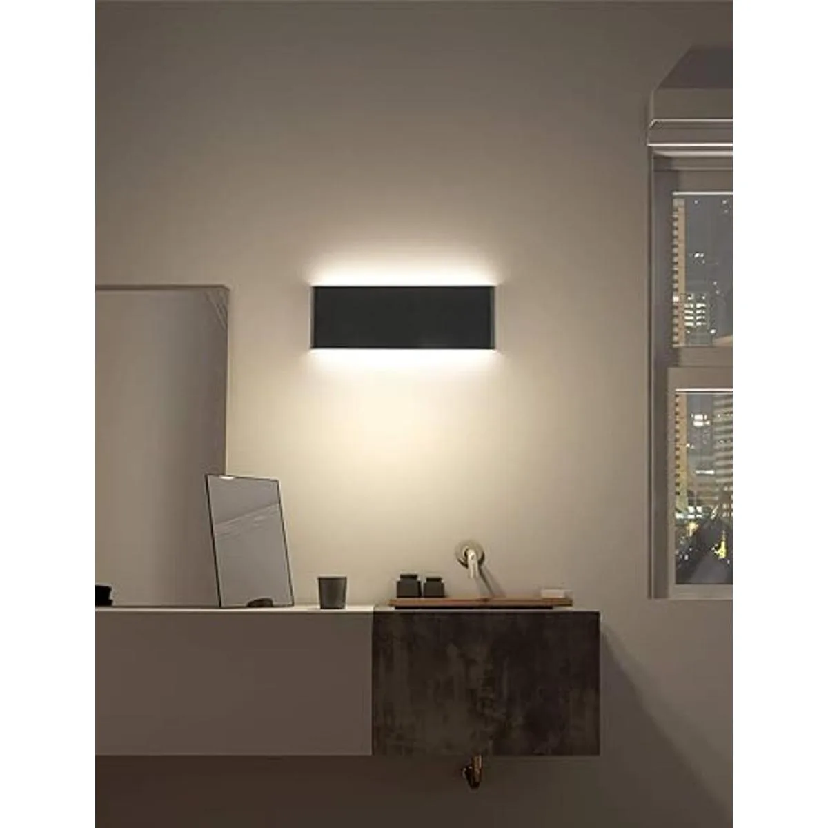 Lámparas de pared LED negras de 16 pulgadas para_2