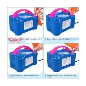IDAODAN Bomba eléctrica de globo de aire boquilla doble_6