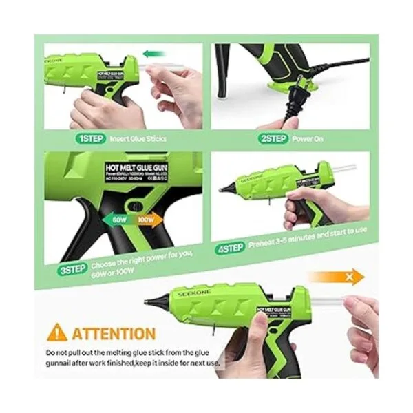 SEEKONE Pistola de pegamento caliente de tamaño completo_5