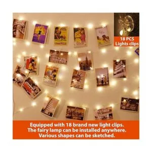 HXWEIYE Cadena de luces de 120 luces LED para fotos color_3