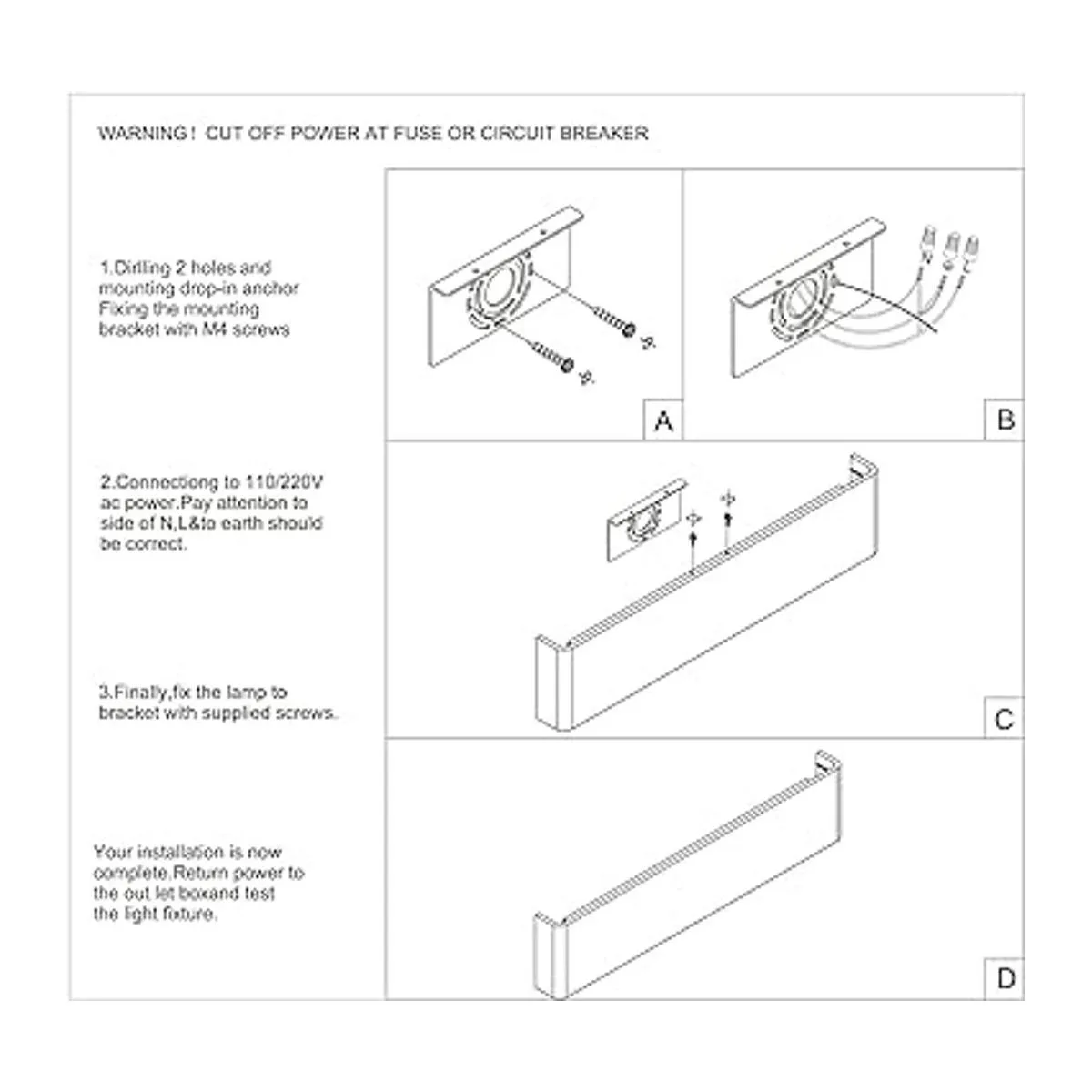 Lámpara de pared moderna Ralbay