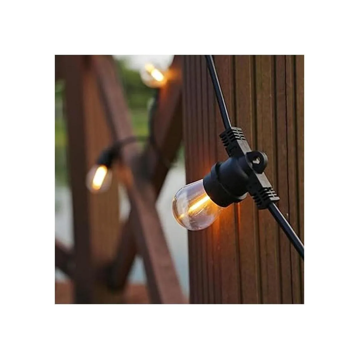 Cadena de luces LED S14 inastillables y impermeables