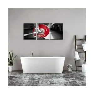 3 piezas de lienzo negro y rojo para levantamiento de_4