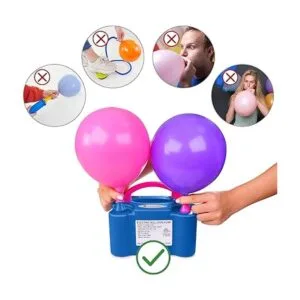 IDAODAN Bomba eléctrica de globo de aire boquilla doble_5