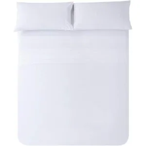 ELINEN Juego de sábanas de percal tamaño King mezcla de_4