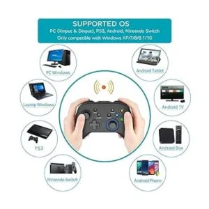 Controlador inalámbrico para juegos mando de doble_2