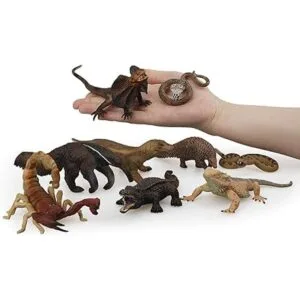 TOYMANY Juego de 10 figuras de animales de reptiles_6