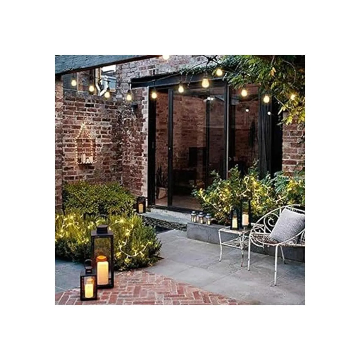 Cadena de luces LED S14 inastillables y impermeables