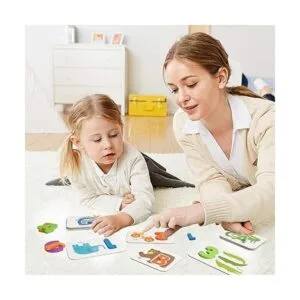 Juego de 73 tarjetas de memoria con números y alfabetos