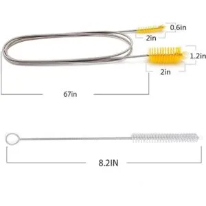 Cepillo de drenaje flexible limpiador de nailon tubo de_2