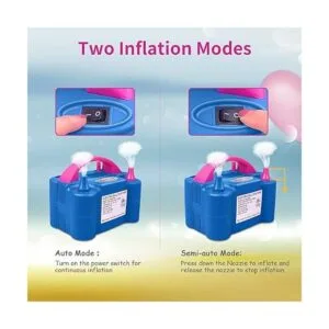 IDAODAN Bomba eléctrica de globo de aire boquilla doble_4