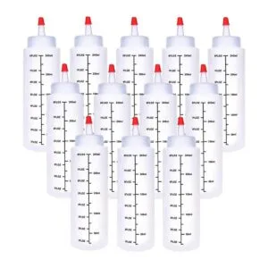 Paquete de 12 botellas de plástico de 8.5 fl oz botella