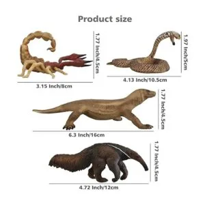 TOYMANY Juego de 10 figuras de animales de reptiles_5