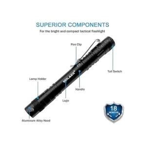 MOLAER Linterna de luz negra UV de 2 unidades Mini 395nm_2