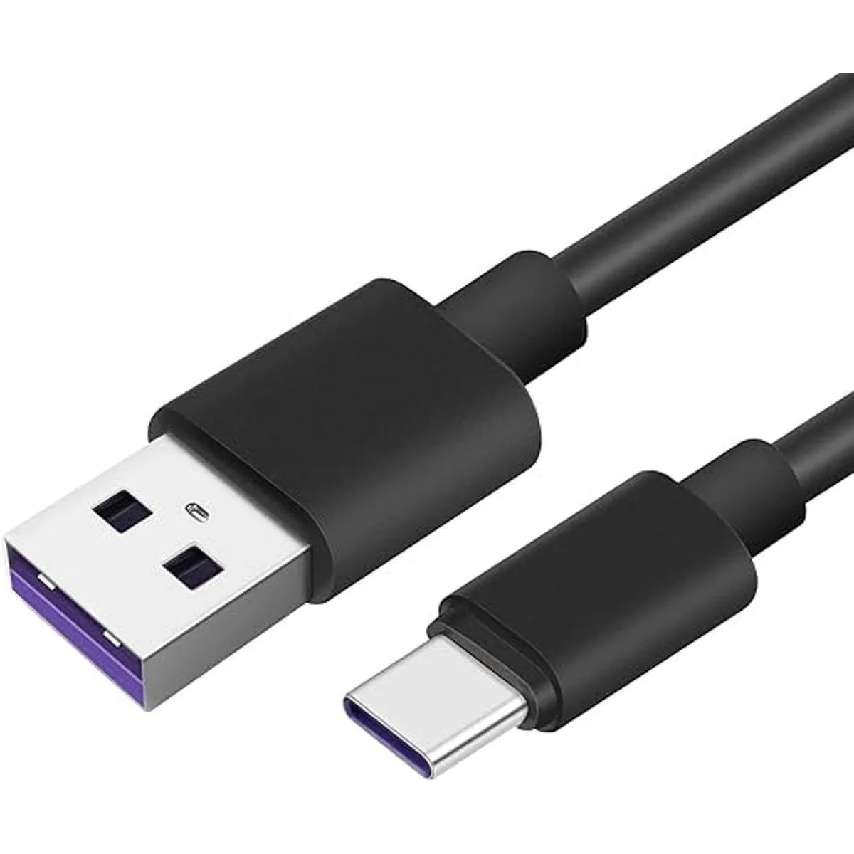 Cable USB C de 6 pies paquete de 6 cables color negro_2