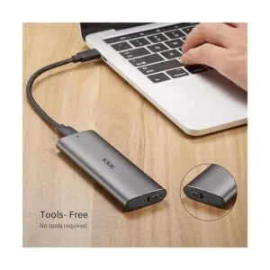SSK Lector de caja SSD de aluminio USB C a M.2 NVMe sin_3