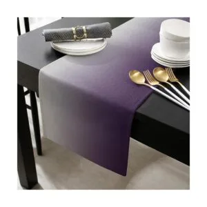 LeoHome Camino de mesa rectangular algodón 13.0 x 69.7