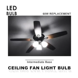 Bombilla LED E17 de base intermedia 6 W equivalente a 60