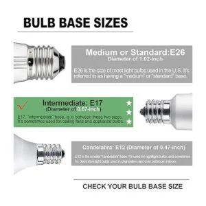 Bombilla LED E17 de base intermedia 6 W equivalente a 60