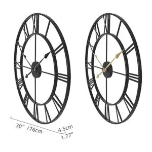 INFINITY TIME Reloj de pared grande y moderno reloj de_3