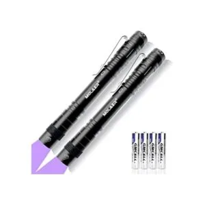 MOLAER Linterna de luz negra UV de 2 unidades Mini 395nm_1