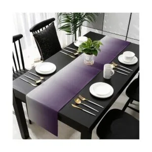 LeoHome Camino de mesa rectangular algodón 13.0 x 69.7