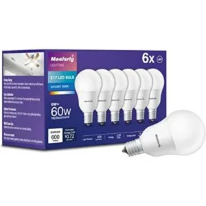 Bombilla LED E17 de base intermedia 6 W equivalente a 60