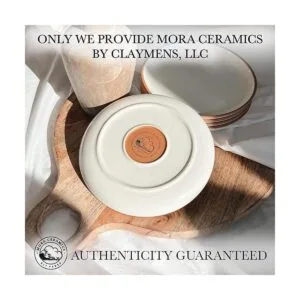 Mora Juego de 6 platos de cerámica 7.8 pulgadas postre