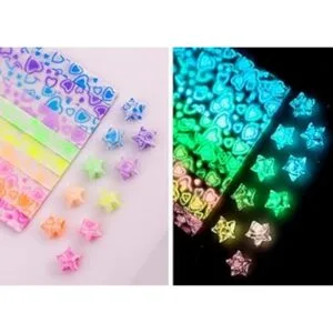 420 hojas que brillan en la oscuridad papel de estrellas_3