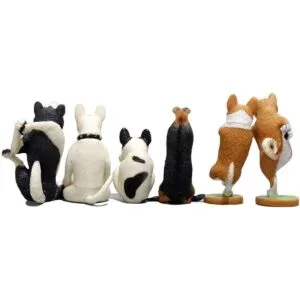 Juego de 6 figuritas coleccionables de equipo de yoga