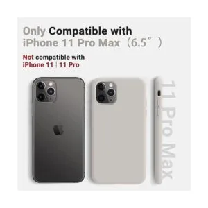 AOTESIER Funda de silicona líquida para iPhone 11 Pro Max_2