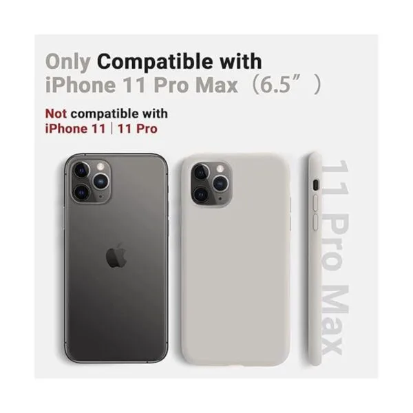 AOTESIER Funda de silicona líquida para iPhone 11 Pro Max_2