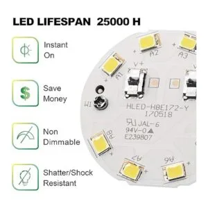 Bombilla LED E17 de base intermedia 6 W equivalente a 60