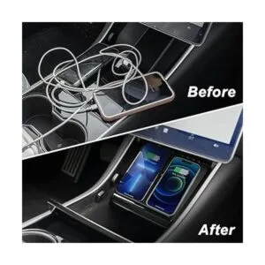 TAPTES Cargador inalámbrico Tesla Model 3 versión 2020_2