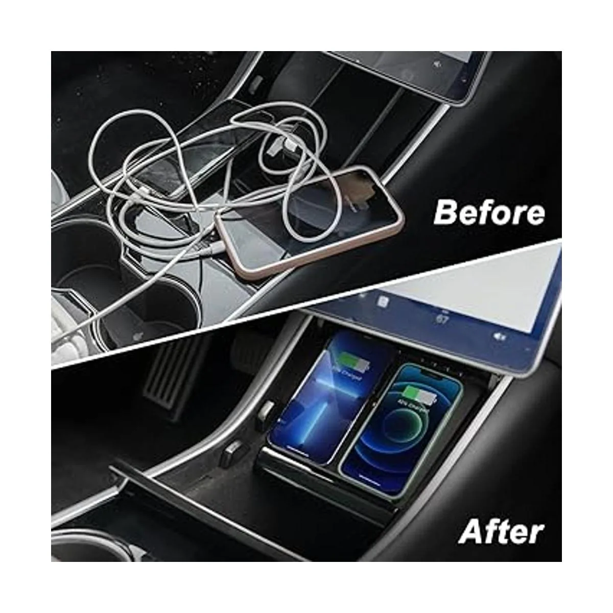 TAPTES Cargador inalámbrico Tesla Model 3 versión 2020_2