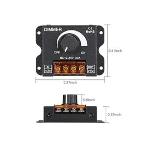Regulador de intensidad de tira de luz LED DC 12 V24 V 30_2