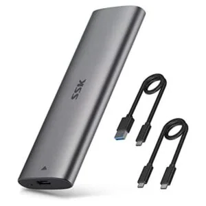 SSK Lector de caja SSD de aluminio USB C a M.2 NVMe sin_1
