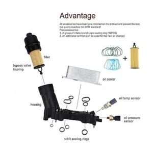 ONER Filtro de aceite de motor enfriador de aceite_2