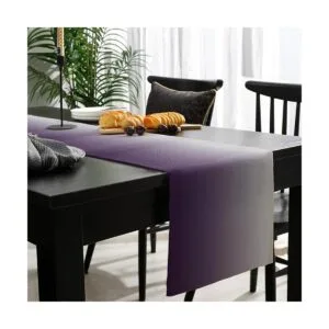 LeoHome Camino de mesa rectangular algodón 13.0 x 69.7