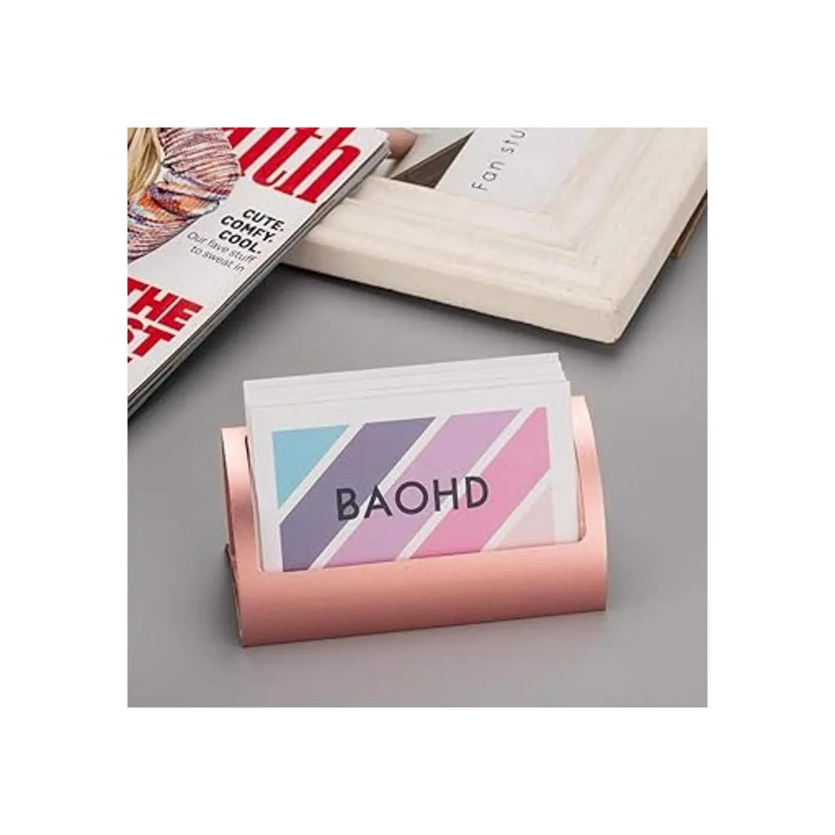 Portatarjetas de metal para escritorio soporte de_3