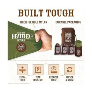 Mantas de emergencia más duras del mundo Paquete de 4