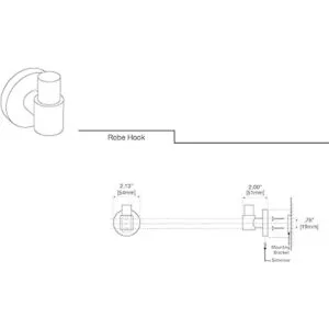 Gatco Reveal Gancho para albornoz color cromado_4