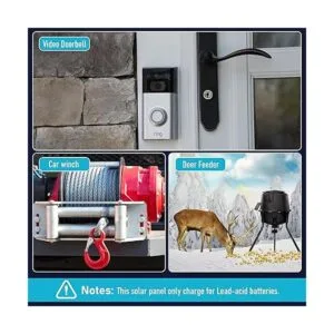 Panel solar de 6 V y 3.5 W para comedero de ciervos