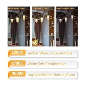 Bombillas LED E26 T10 color blanco cálido de 4 W bombilla_4