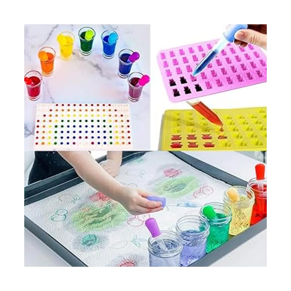 Benvo Paquete de 8 pipetas de silicona y cuentagotas de_2