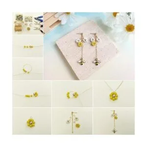 Pandahall Juego de 24 abalorios esmaltados de abejas_6