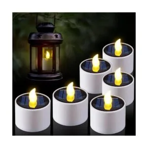 PChero 6 luces solares de té impermeables recargables_1