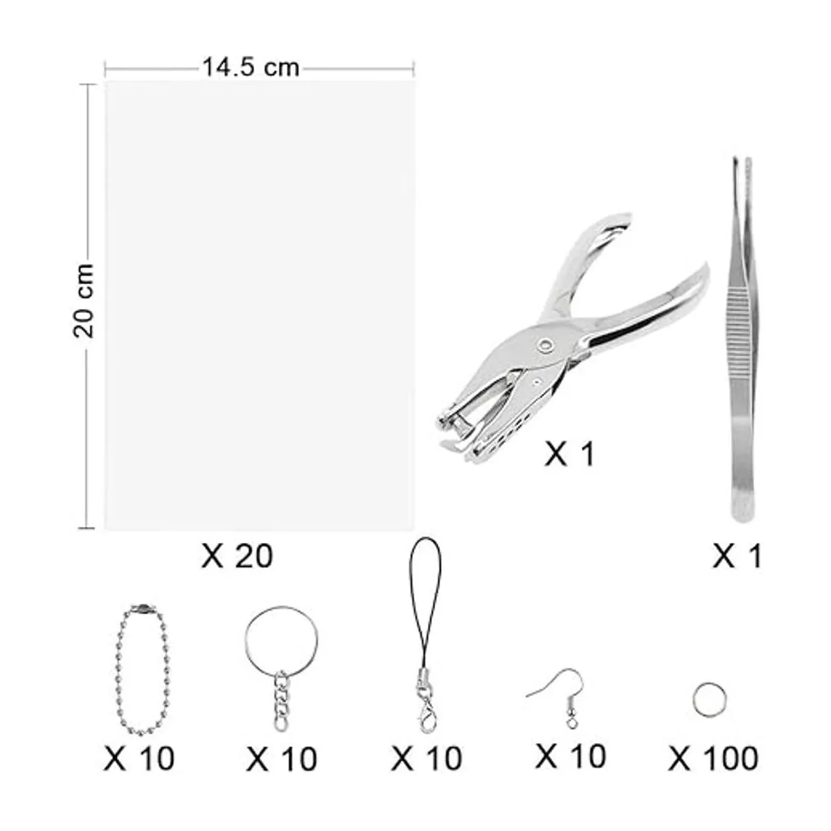 Benvo Juego de 157 láminas de plástico termorretráctil 20_3