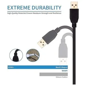 Cable USB A a A macho de 40 pies Tan QY USB a USB cable_4