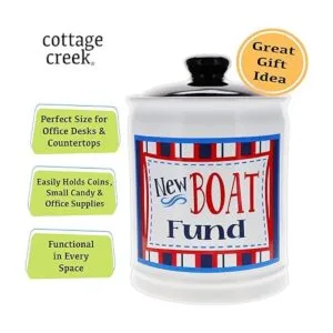 Cottage Creek Tarro de fondo para barcos alcancía de_3